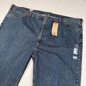 Levis 550 Jeans Mens 54x30 Blue Relaxed Fit Tapered Leg Denim Medium Wash